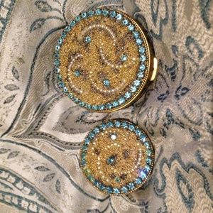 Vintage 50's Compact & Lipstick "Weisner of Miami"